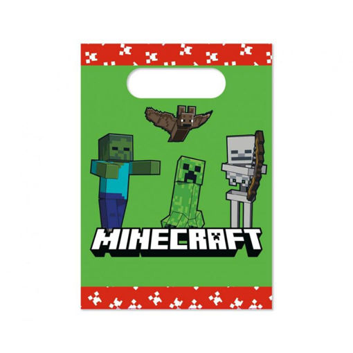 Picture of MINECRAFT PAPER PARTY BAGS - 4 PACK